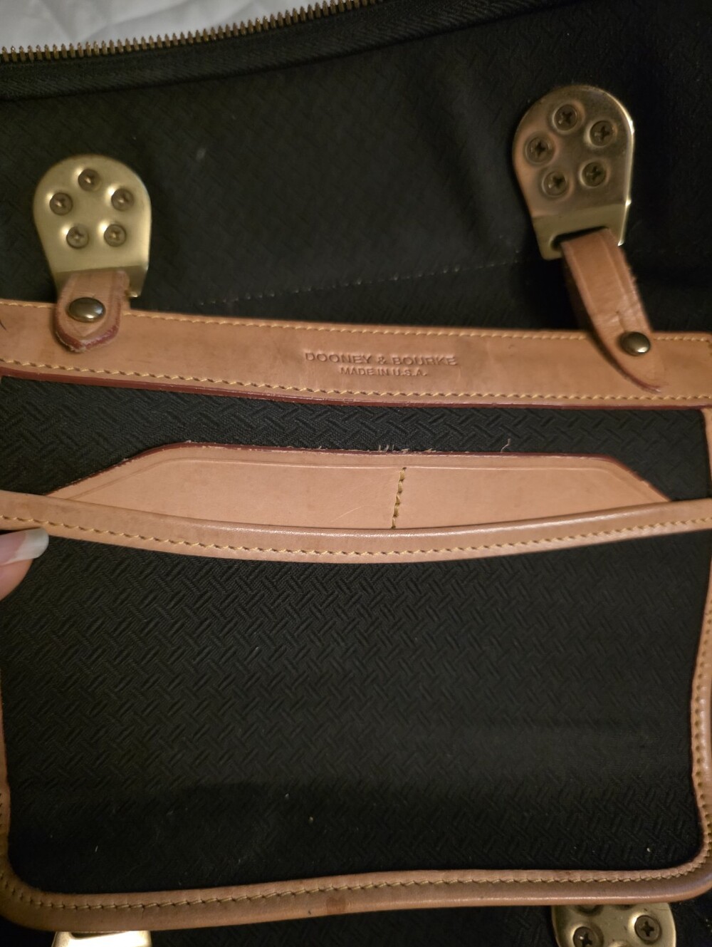 Vintage Dooney & Bourke Cabriolet Domed Zip-Zip Satchel - Picture 12 of 12